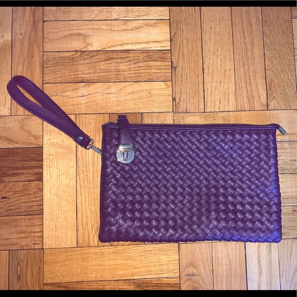 NWOT leather woven convertible bag/clutch - Picture 9 of 16